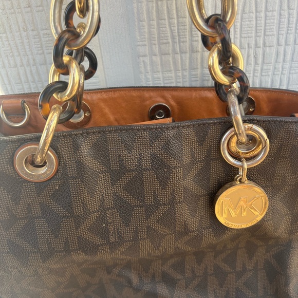 🔥🔥LOW START 🔥🔥Michael Kors Signature Cynthia Medium Satchel Shoulder Bag - Picture 13 of 13